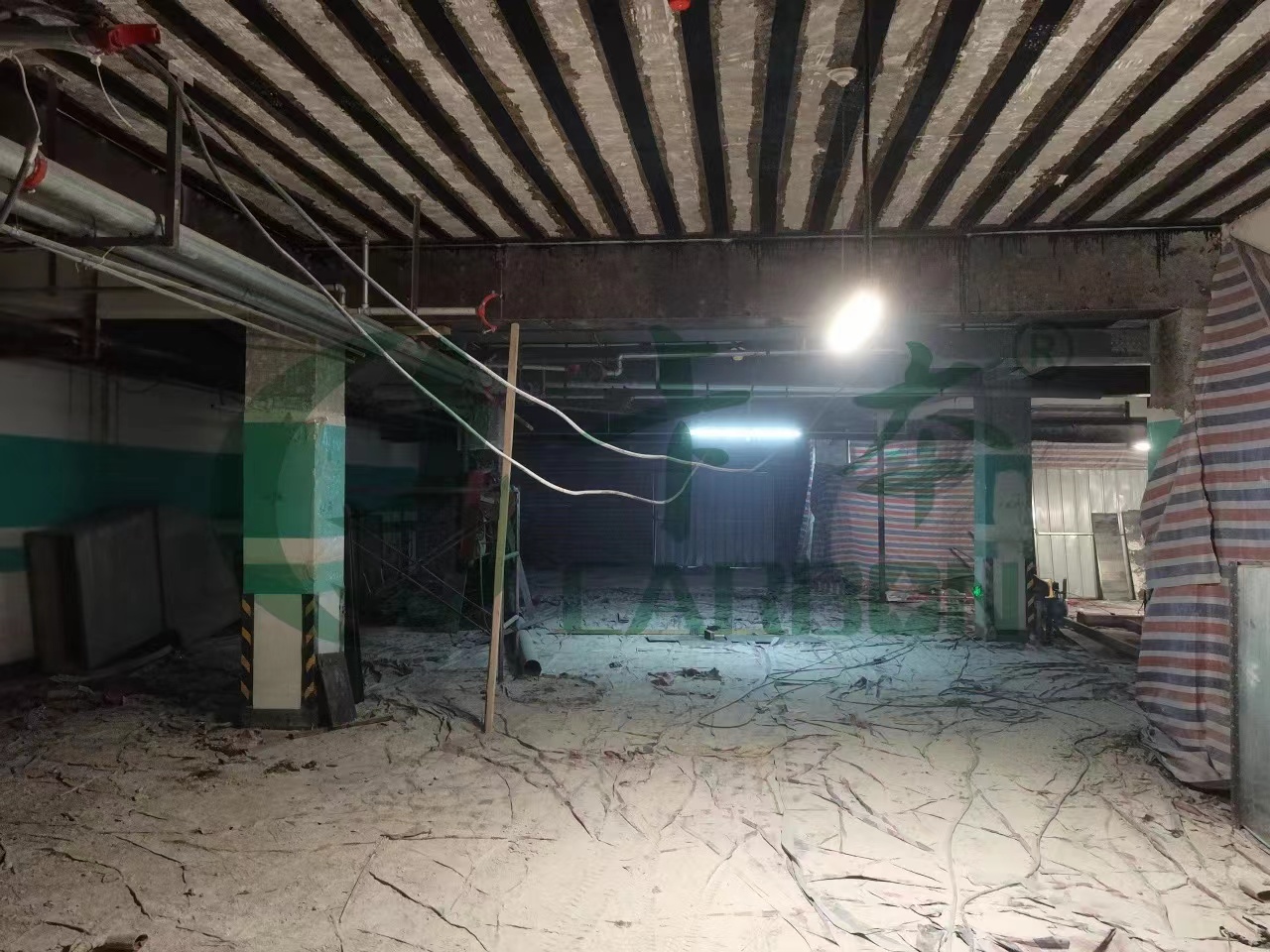 加固效果展示：駐馬店碧桂園清月灣地庫加固